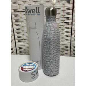 S’well 25 oz Water Bottle, Exotic Collection, Blanc Crocodile, 2013